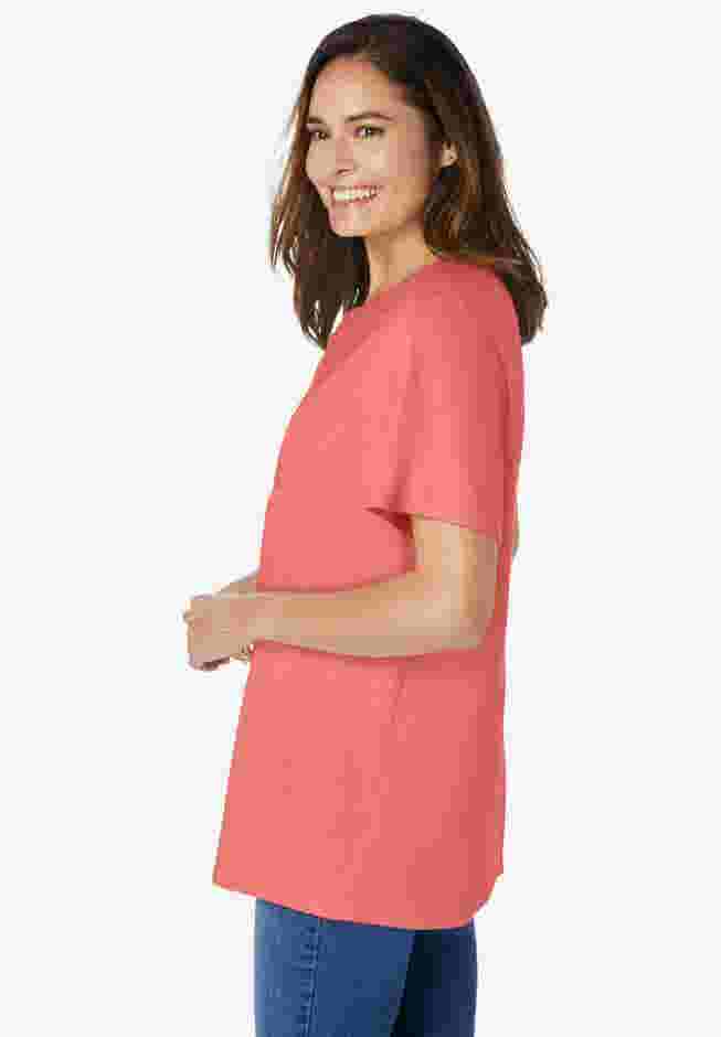 Eyelet Henley Tee image number 2