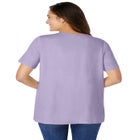 Eyelet Henley Tee image number null