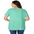 Eyelet Henley Tee image number null