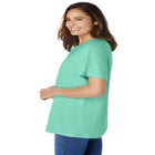 Eyelet Henley Tee image number null