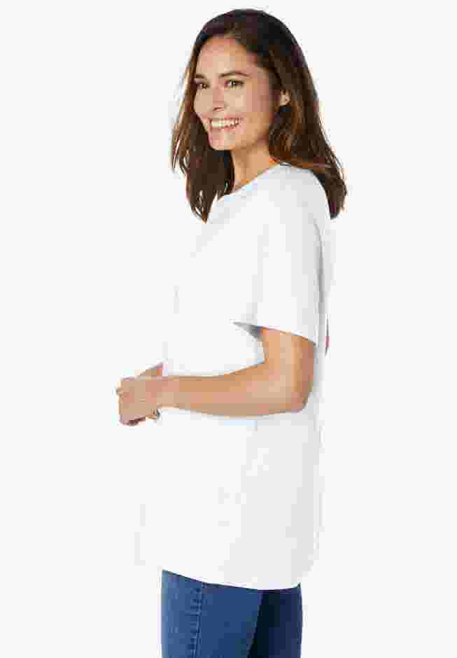 Eyelet Henley Tee image number 2