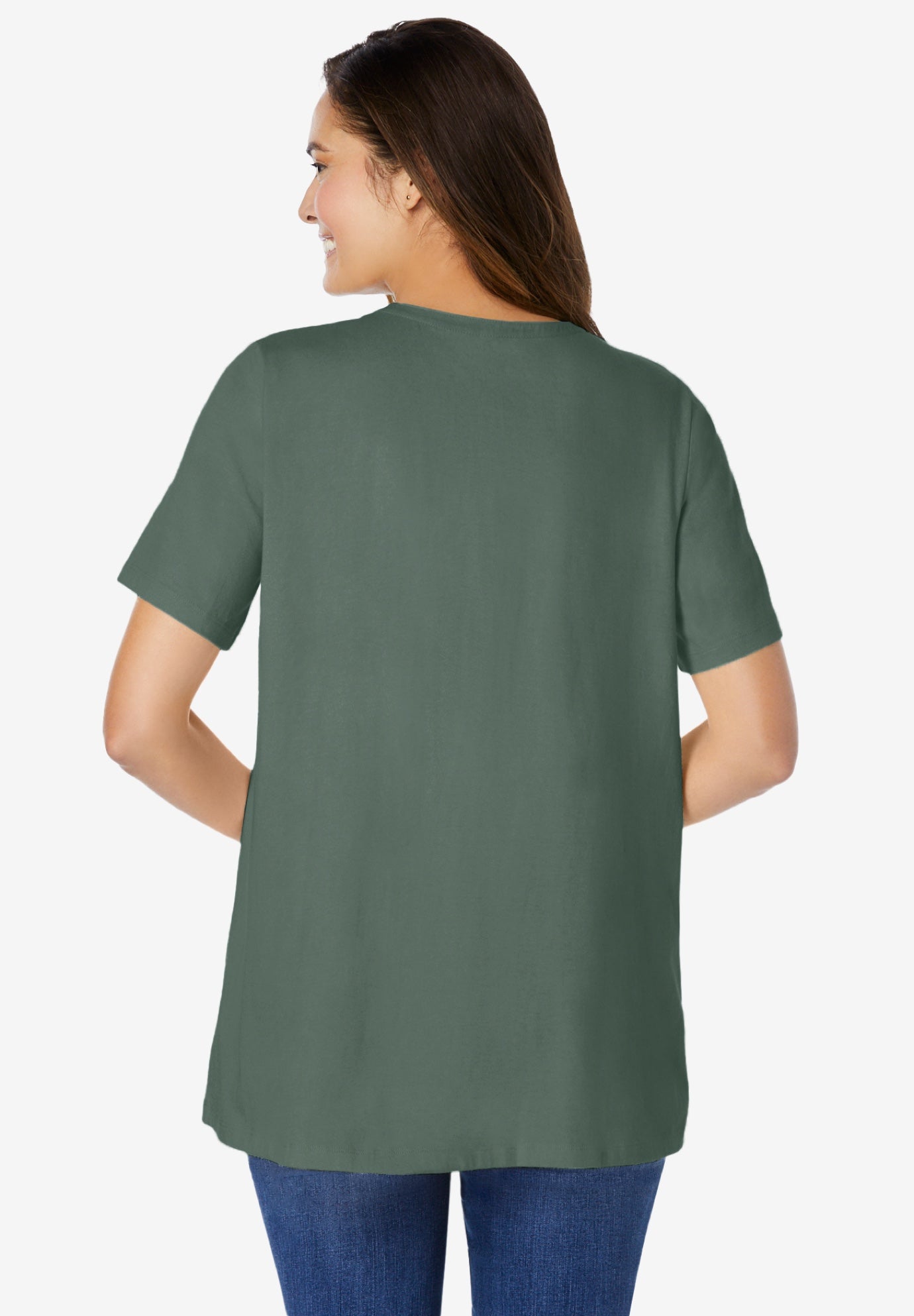 Eyelet Henley Tee image number 1