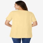 Eyelet Henley Tee image number null