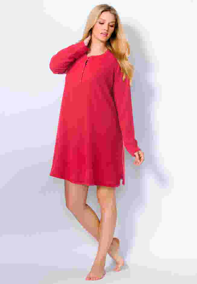 Thermal Henley Sleepshirt  image number 3