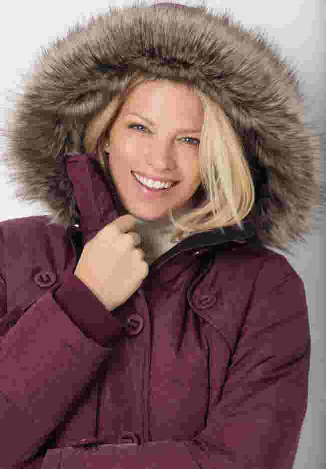 Heathered Down Puffer Coat image number 4