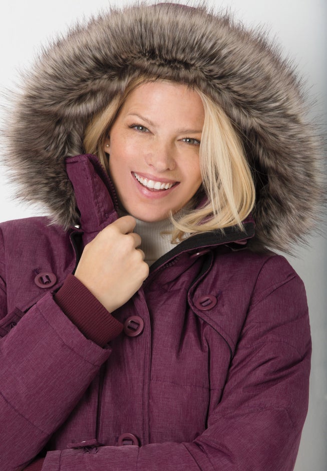 Heathered Down Puffer Coat image number 4
