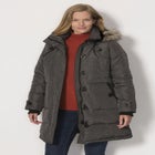 Heathered Down Puffer Coat image number null