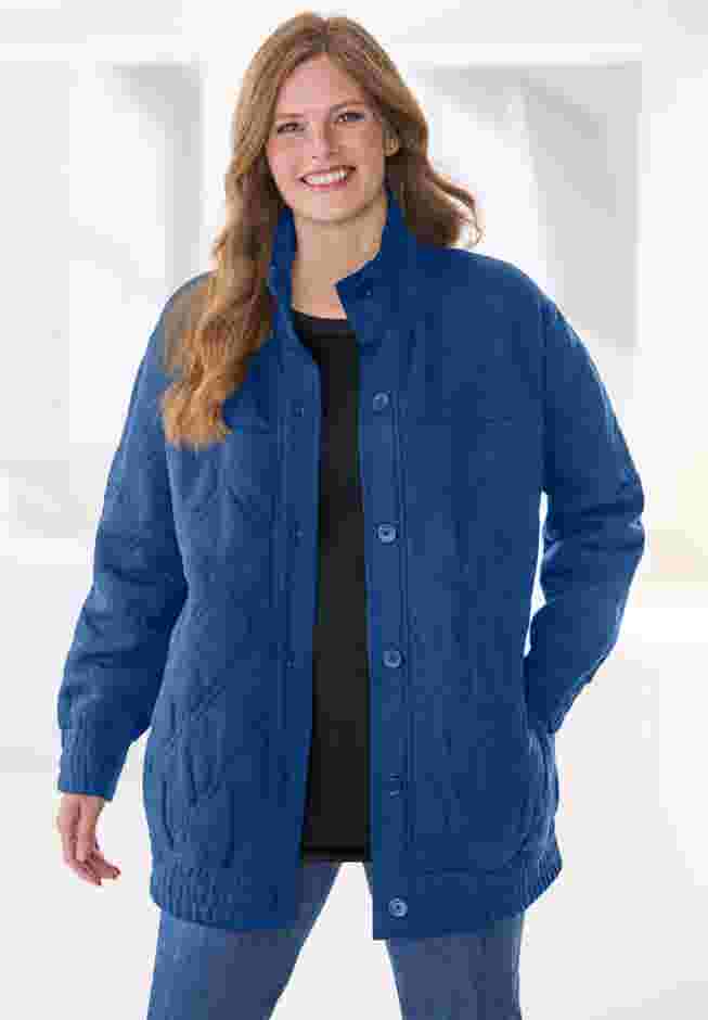 Quilted Easy Fleece Jacket image number 0