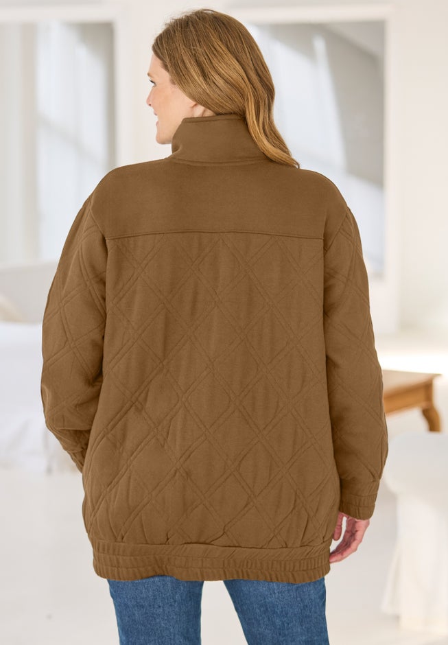Quilted Easy Fleece Jacket image number 1