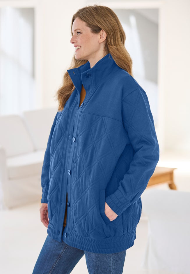 Quilted Easy Fleece Jacket image number 2