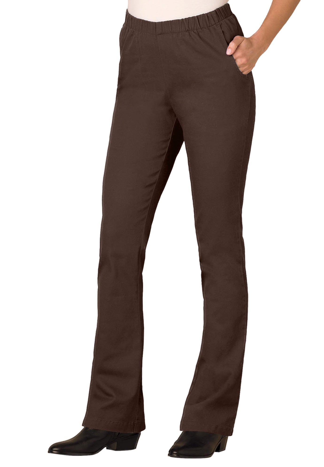Fineline Stretch Denim Pull-On Bootcut Jeans image number 0