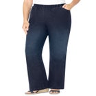 Fineline Stretch Denim Pull-On Bootcut Jeans image number null