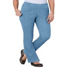 Fineline Stretch Denim Pull-On Bootcut Jeans image number null
