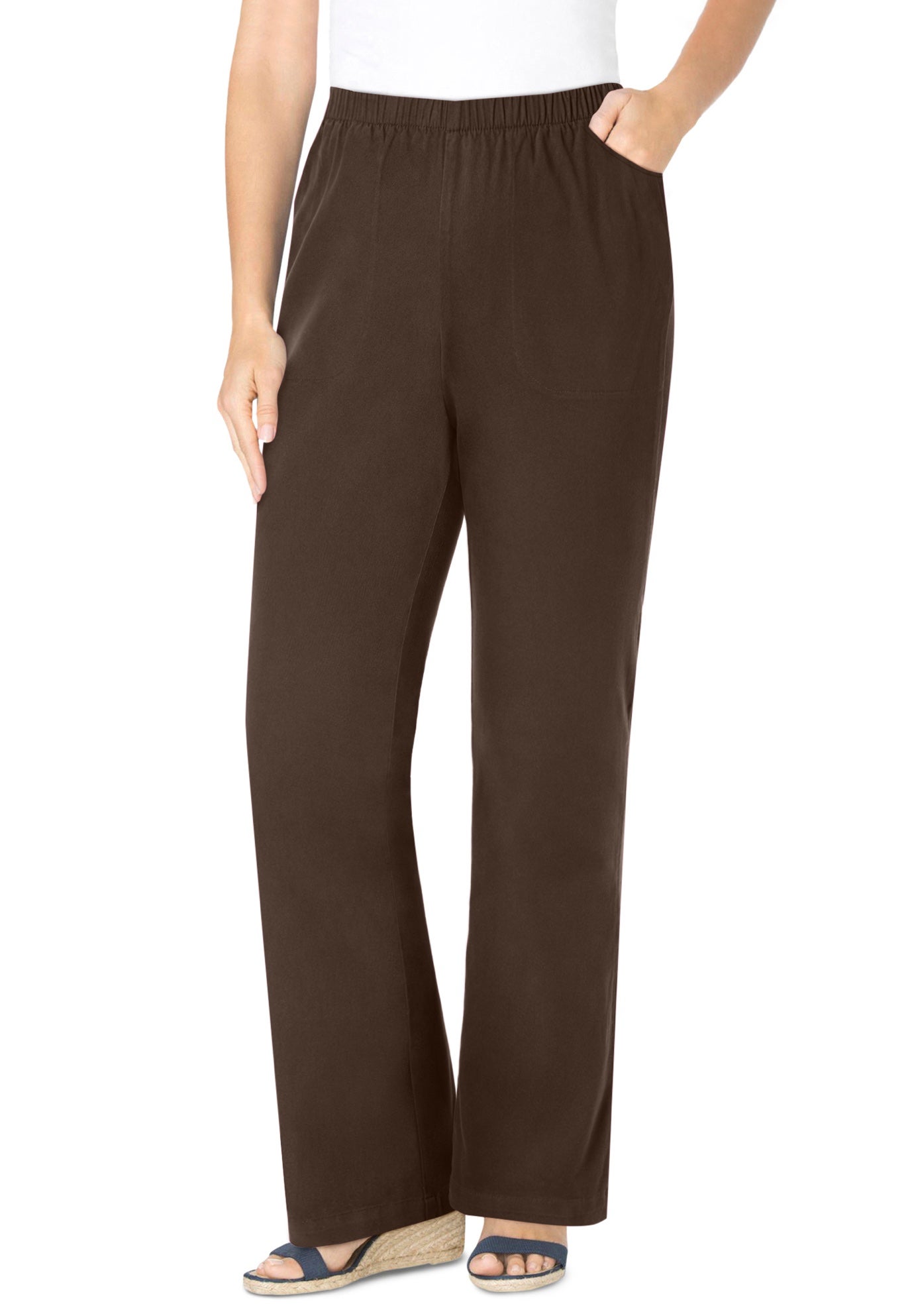 Fineline Stretch Denim Pull-On Bootcut Jeans image number 0