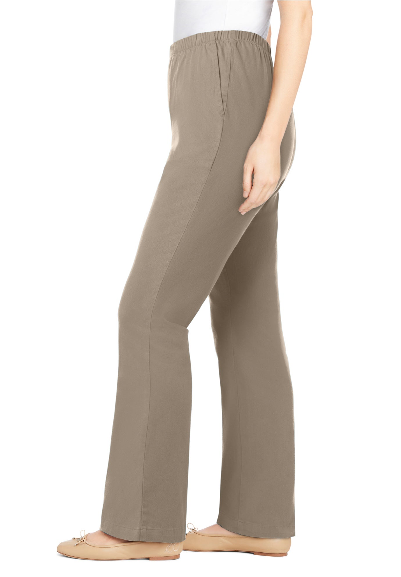 Fineline Stretch Denim Pull-On Bootcut Jeans image number 2