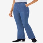 Fineline Stretch Denim Pull-On Bootcut Jeans image number null