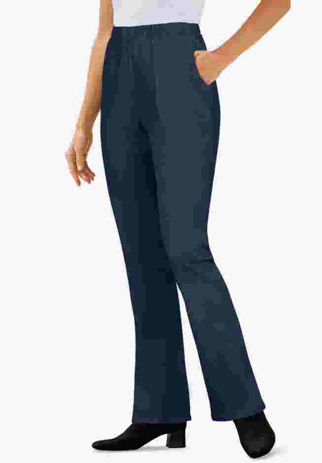 Fineline Stretch Denim Pull-On Bootcut Jeans image number 0