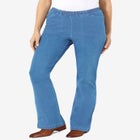 Fineline Stretch Denim Pull-On Bootcut Jeans image number 0