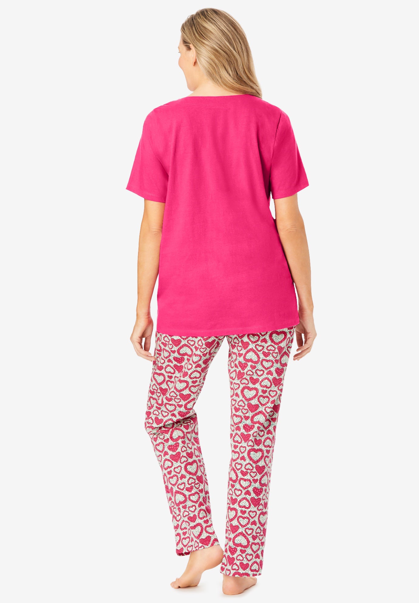 Embroidered Short-Sleeve Sleep Top image number 1