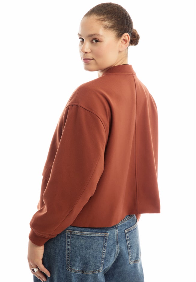 Cropped Bomber Jacket image number 1