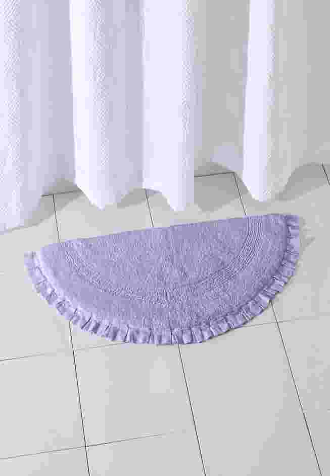 Half Round Ruffle Bath Rug image number 0