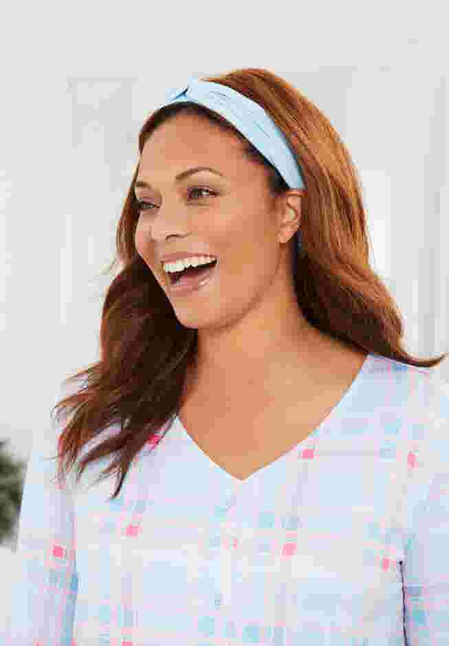 Dreams & Co.® V-Neck Pajama & Headband Set image number 7
