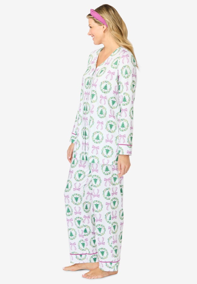 Dreams & Co.® V-Neck Pajama & Headband Set image number 2