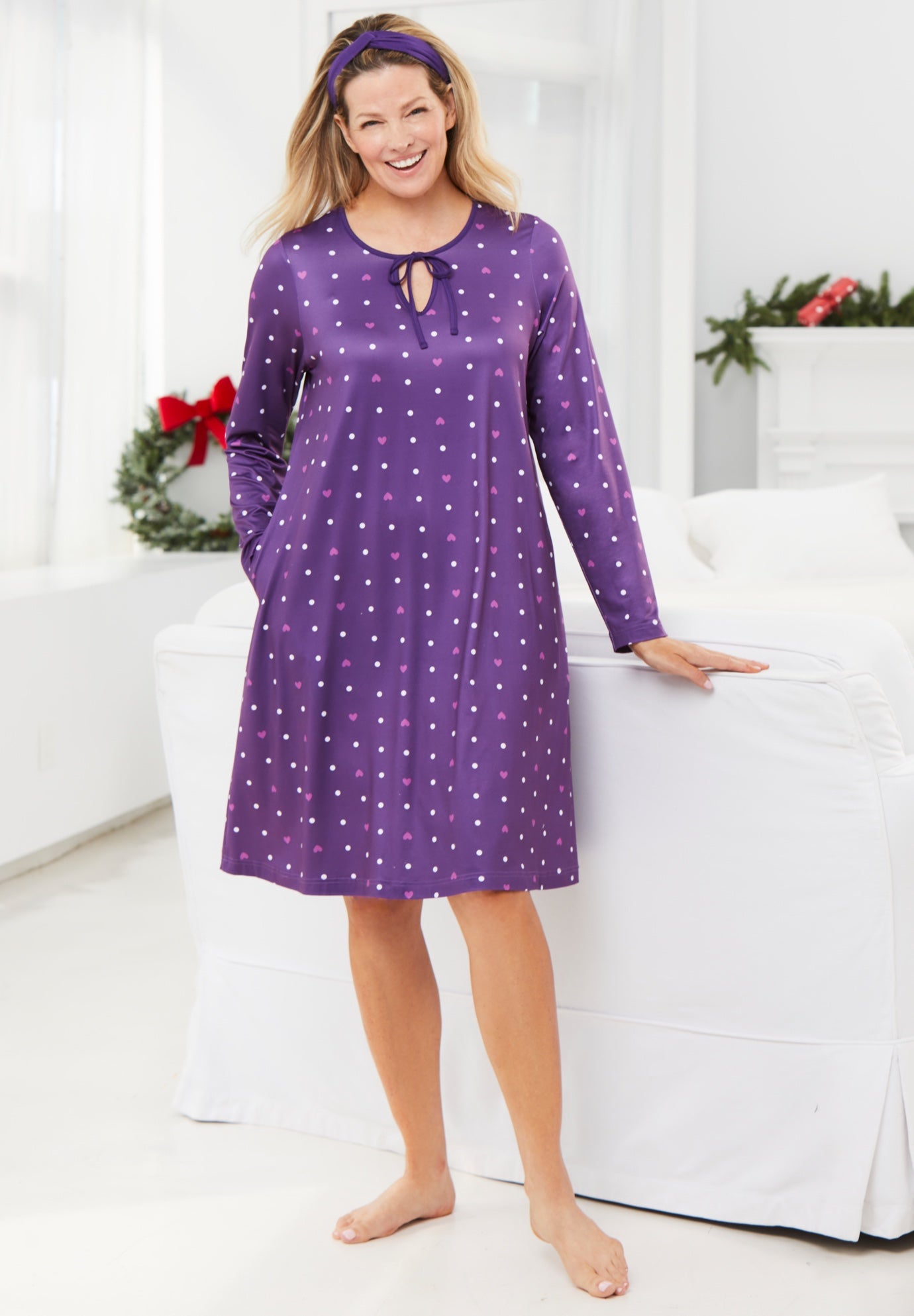 Dreams & Co.® Keyhole Gown & Headband image number 0