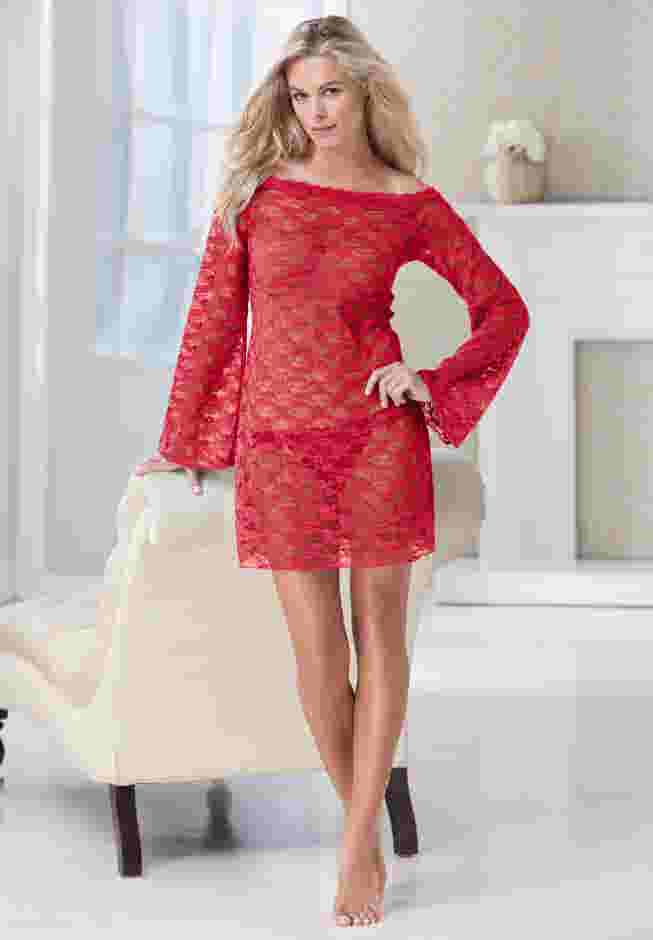 Amoureuse® Long-Sleeve Chemise image number 4