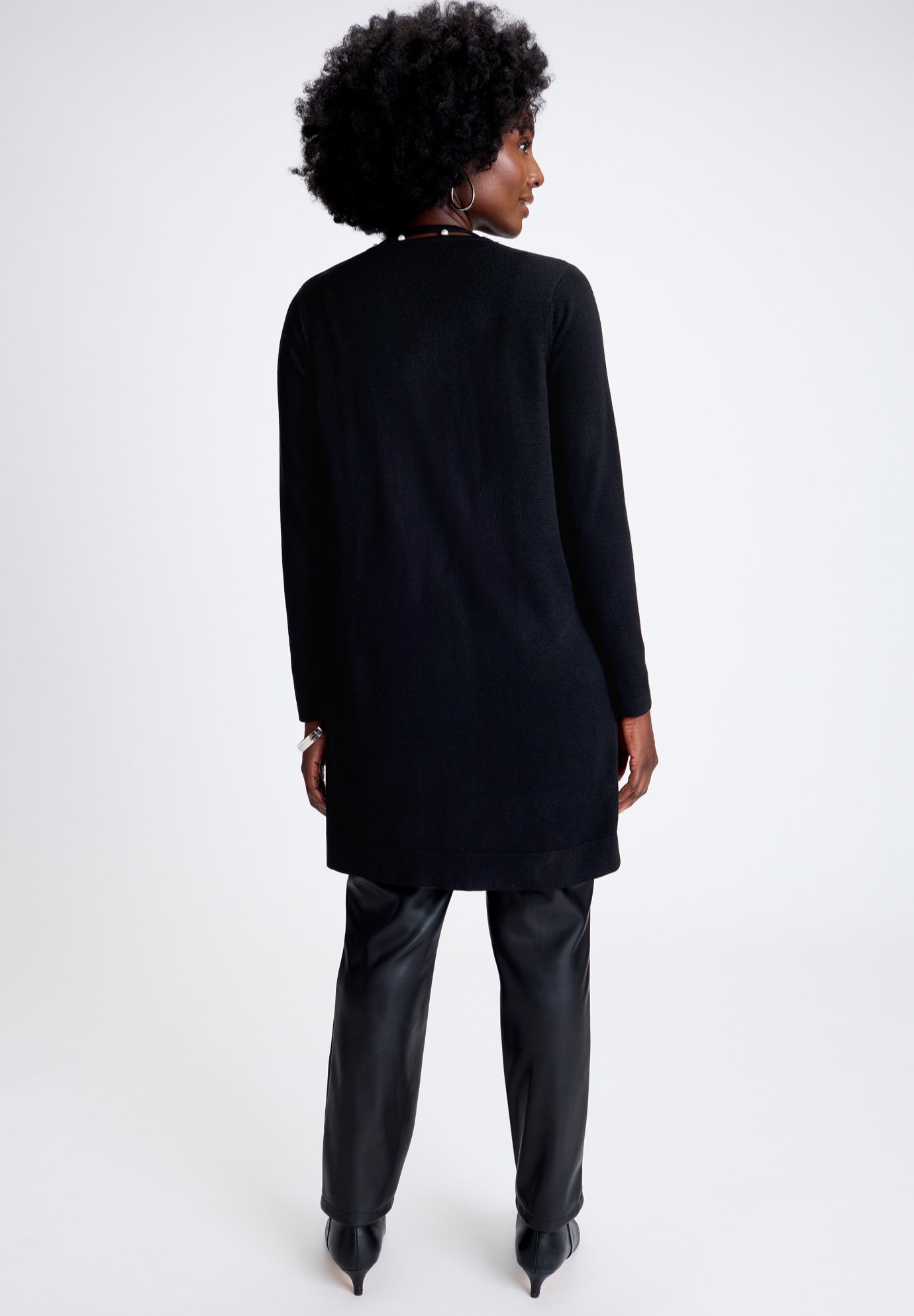 Pearl Trim Carefree Cashmere Cardigan image number 1