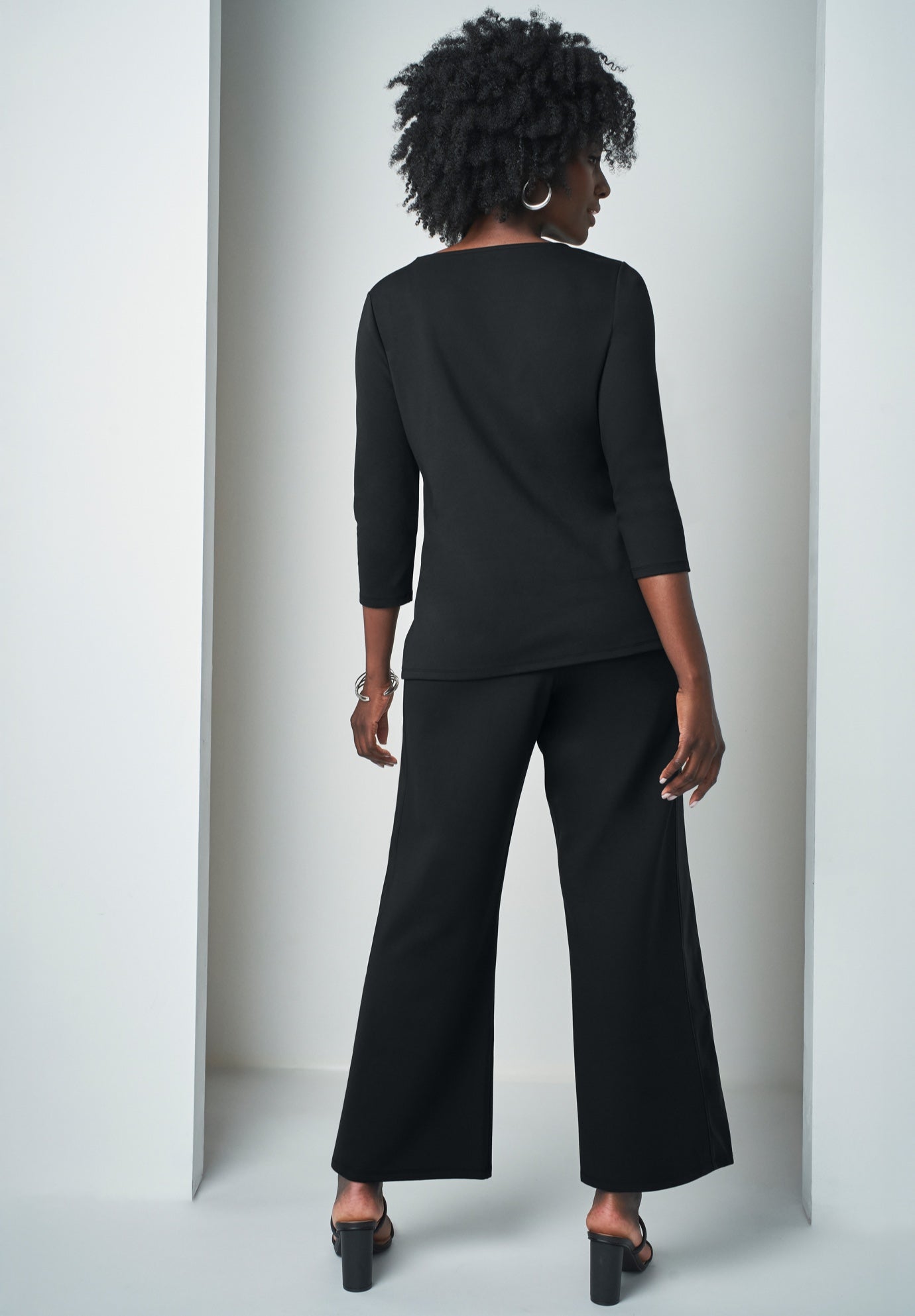 Mixed Media Wide Leg Pant image number 1