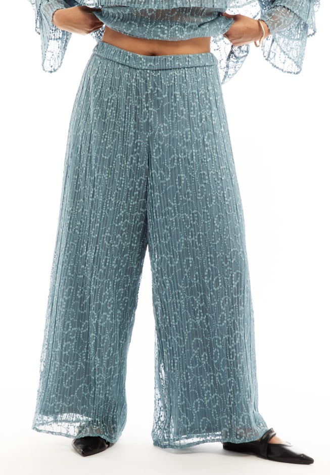 Lace Wide-Leg Pants image number 3