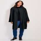 Detachable Fringe Scarf Coat image number 1