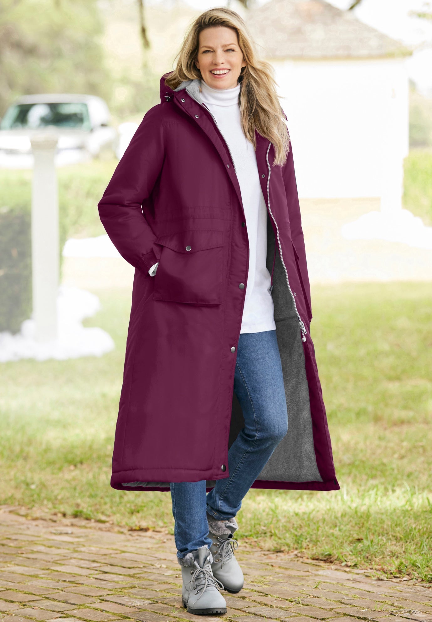 Longer Length Microfiber Parka image number 0