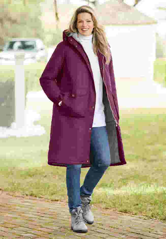 Longer Length Microfiber Parka image number 0