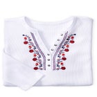 Embroidered Thermal Henley Tee image number null