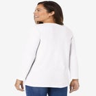 Embroidered Thermal Henley Tee image number null