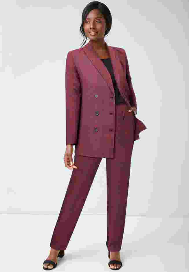 2-Piece Double-Breasted Pantsuit image number 0