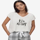 Screen-Print Sleep Tee image number null