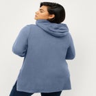 French Terry Zip-Front Hoodie With Zip Pockets image number null