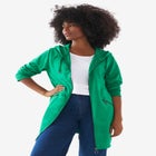 French Terry Zip-Front Hoodie With Zip Pockets image number null