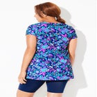 Chlorine Resistant Short Sleeve Swim Tunic image number null