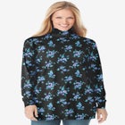 Perfect Printed Long-Sleeve Turtleneck Tee image number null