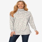 Perfect Printed Long-Sleeve Turtleneck Tee image number null