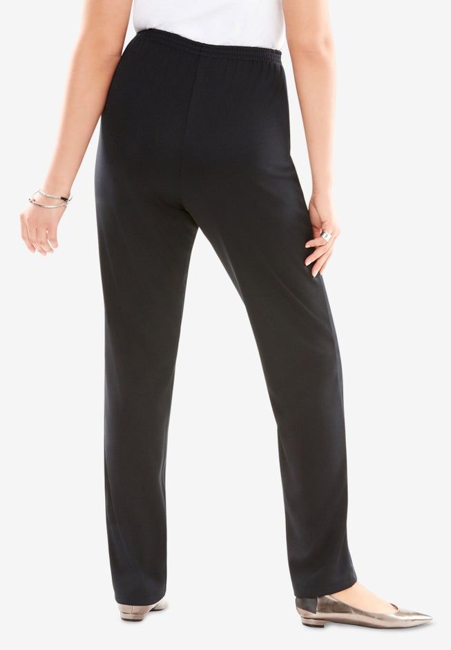 Crease Front Knit Pant | Woman Within Crease Front Knit Pant | Woman Within