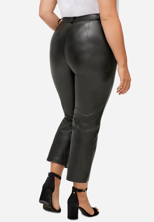 Faux Leather Trousers image number 1