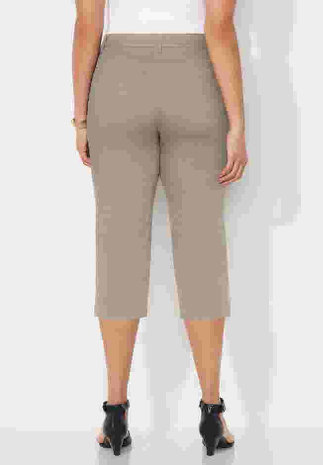 Sateen Stretch Capri image number 1