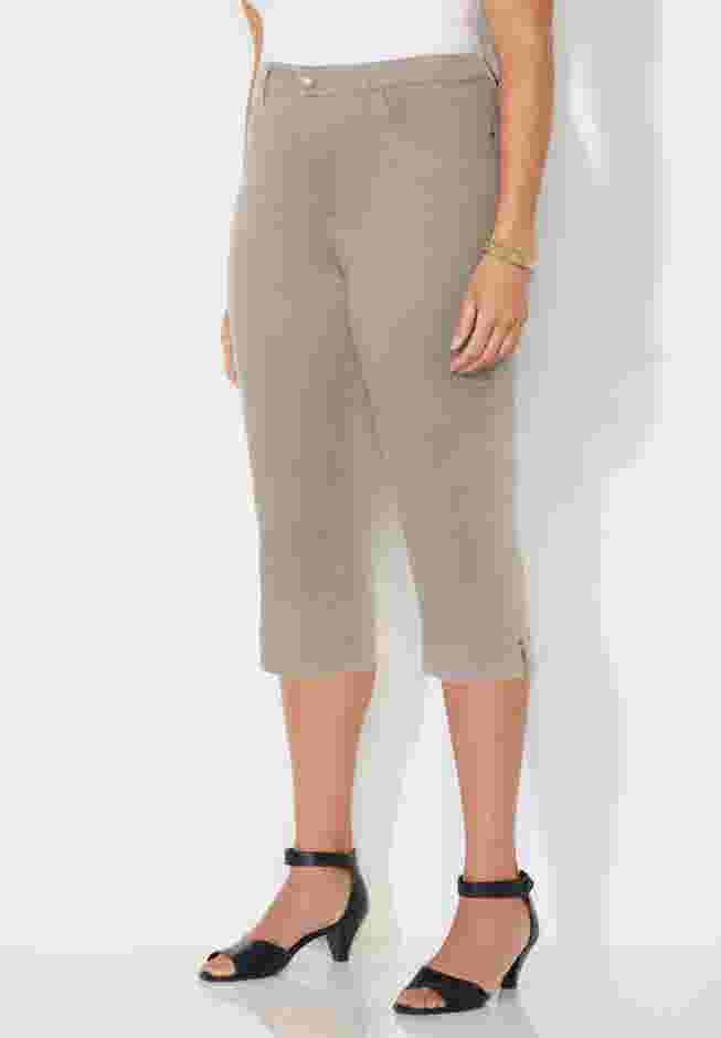 Sateen Stretch Capri image number 2
