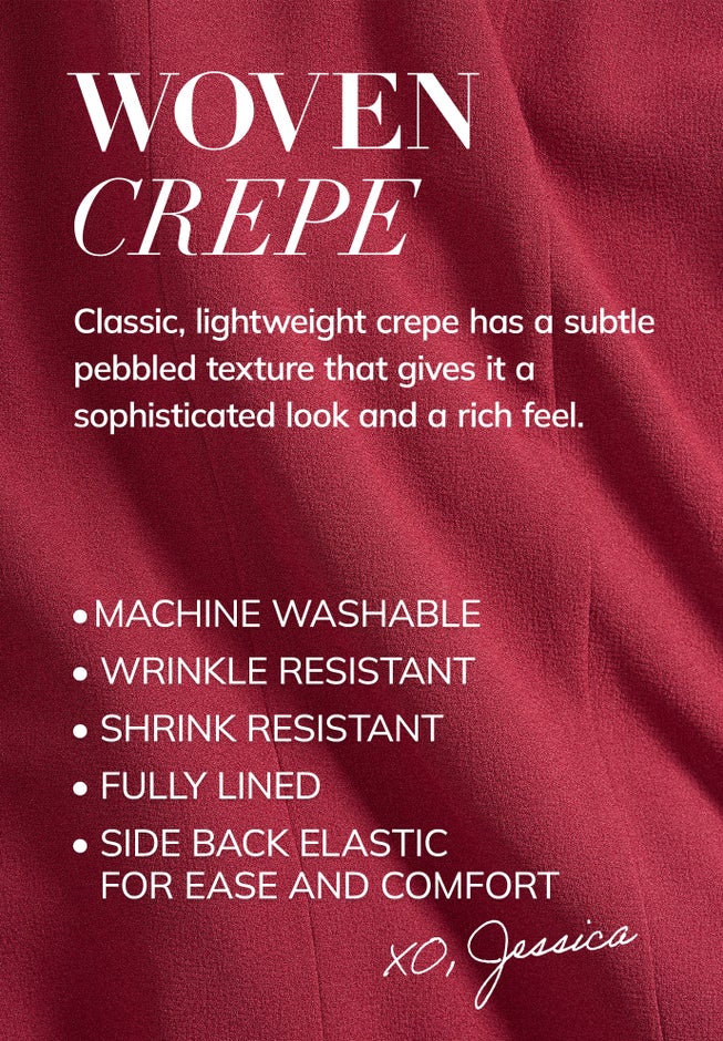 2-Piece Stretch Crepe Single-Breasted Skirt Suit image number 3