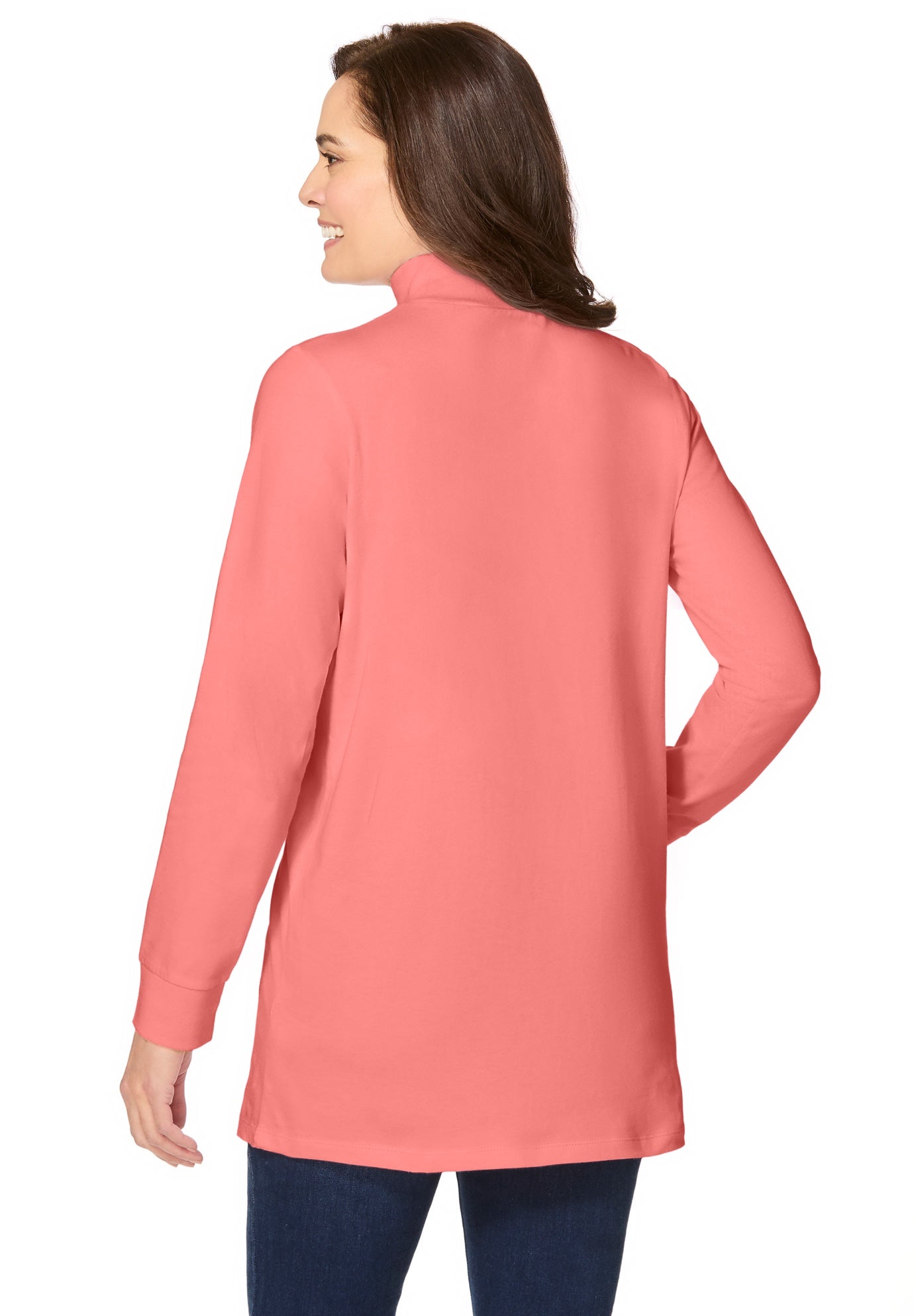 Perfect Long-Sleeve Mockneck Tee image number 1